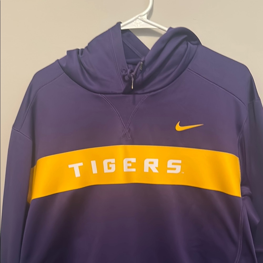Nike Purple and Gold LSU Tigers Hoodie